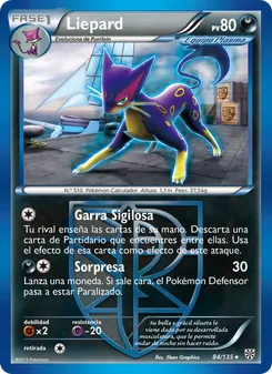 Carta Liepard de la expansión Tormenta Plasma, número 84/135
