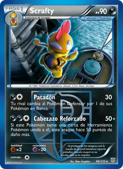 Carta Scrafty de la expansión Tormenta Plasma, número 86/135