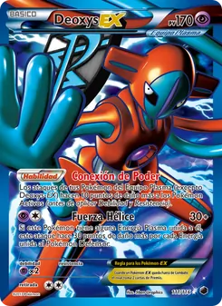 Carta Deoxys-EX de la expansión Glaciación Plasma, número 111/116