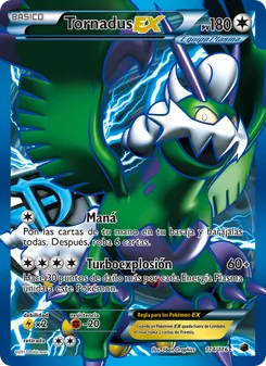 Carta Tornadus-EX de la expansión Glaciación Plasma, número 114/116