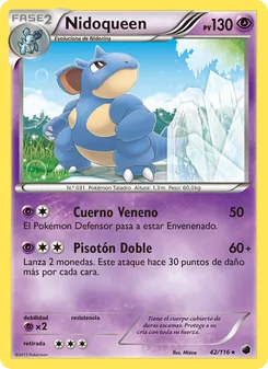 Carta Nidoqueen de la expansión Glaciación Plasma, número 42/116