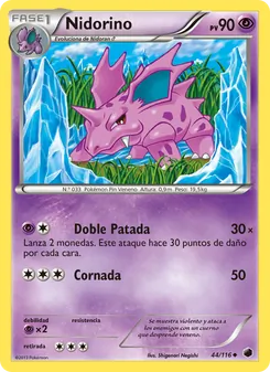 Carta Nidorino de la expansión Glaciación Plasma, número 44/116