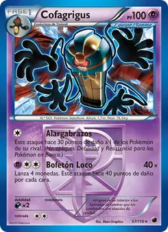 Carta Cofagrigus de la expansión Glaciación Plasma, número 57/116
