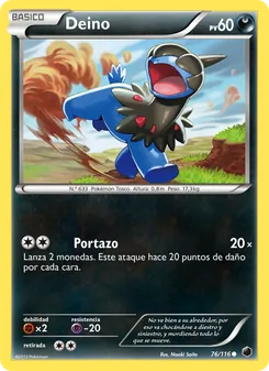 Carta Deino de la expansión Glaciación Plasma, número 76/116