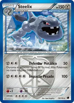 Carta Steelix de la expansión Glaciación Plasma, número 79/116