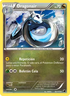 Carta Dragonair de la expansión Glaciación Plasma, número 82/116