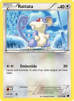 Carta Rattata de la expansión Glaciación Plasma, número 87/116