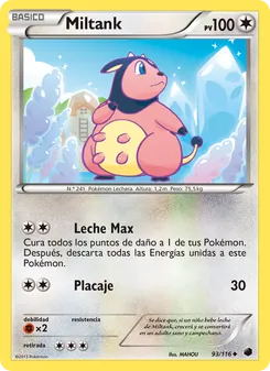Carta Miltank de la expansión Glaciación Plasma, número 93/116