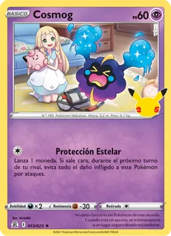 Carta Cosmog de la expansión Celebraciones, número 13/25