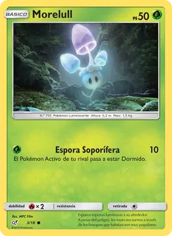 Carta Morelull de la expansión Detective Pikachu, número 3/18