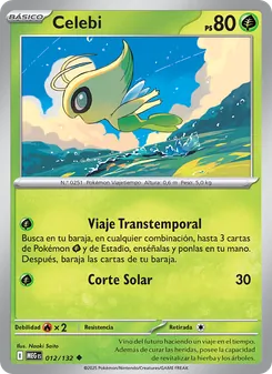 Carta Celebi de la expansión Megaevolución, número 012/132