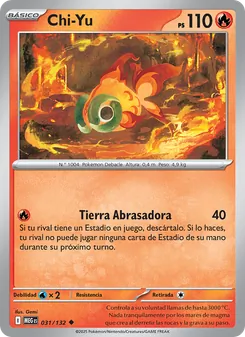 Carta Chi-Yu de la expansión Megaevolución, número 031/132