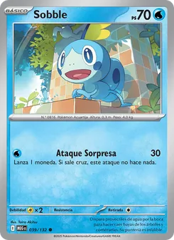 Carta Sobble de la expansión Megaevolución, número 039/132