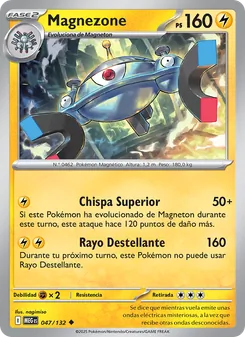 Carta Magnezone de la expansión Megaevolución, número 047/132