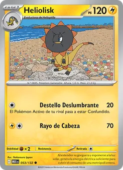 Carta Heliolisk de la expansión Megaevolución, número 053/132