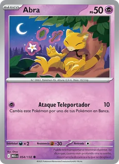 Carta Abra de la expansión Megaevolución, número 054/132