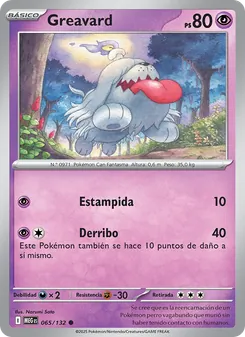 Carta Greavard de la expansión Megaevolución, número 065/132