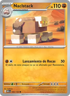 Carta Naclstack de la expansión Megaevolución, número 083/132