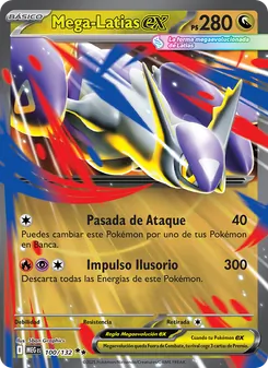 Carta Mega-Latias ex de la expansión Megaevolución, número 100/132