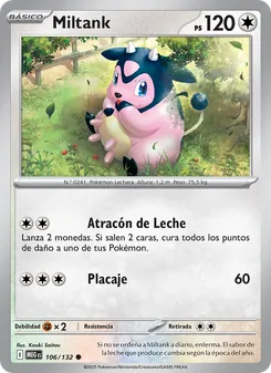 Carta Miltank de la expansión Megaevolución, número 106/132