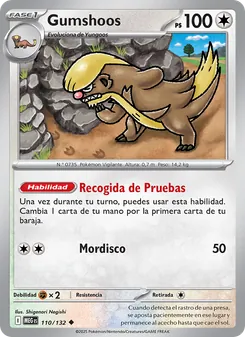 Carta Gumshoos de la expansión Megaevolución, número 110/132