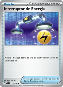 Carta Interruptor de Energía de la expansión Megaevolución, número 115/132