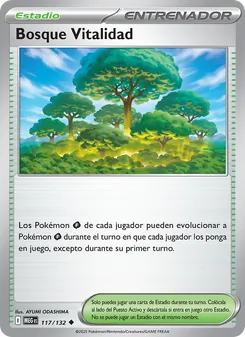 Carta Bosque Vitalidad de la expansión Megaevolución, número 117/132