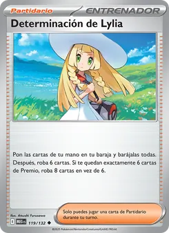 Carta Determinación de Lylia de la expansión Megaevolución, número 119/132