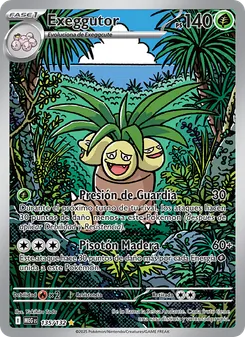 Carta Exeggutor de la expansión Megaevolución, número 135/132