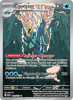 Carta Clawitzer de la expansión Megaevolución, número 141/132