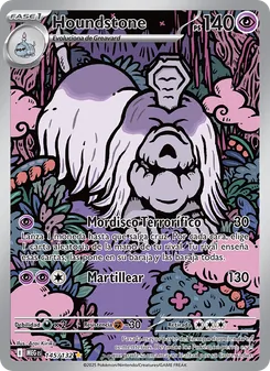 Carta Houndstone de la expansión Megaevolución, número 145/132