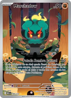Carta Marshadow de la expansión Megaevolución, número 146/132