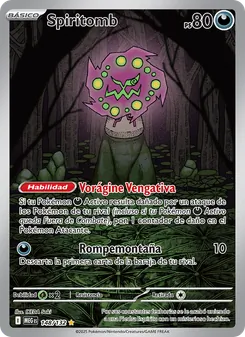 Carta Spiritomb de la expansión Megaevolución, número 148/132