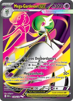 Carta Mega-Gardevoir ex de la expansión Megaevolución, número 159/132