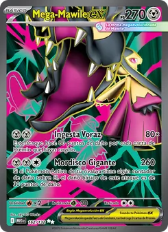 Carta Mega-Mawile ex de la expansión Megaevolución, número 162/132