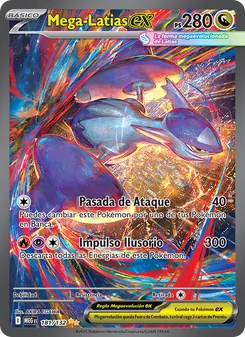 Carta Mega-Latias ex de la expansión Megaevolución, número 181/132