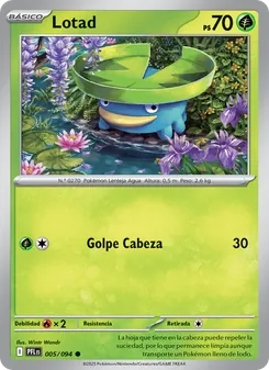 Carta Lotad de la expansión Fuegos Fantasmales, número 005/94