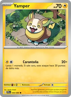 Carta Yamper de la expansión Fuegos Fantasmales, número 030/94