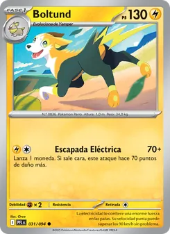 Carta Boltund de la expansión Fuegos Fantasmales, número 031/94