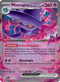 Carta Mismagius ex de la expansión Fuegos Fantasmales, número 036/94