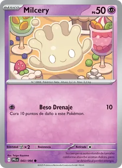 Carta Milcery de la expansión Fuegos Fantasmales, número 043/94