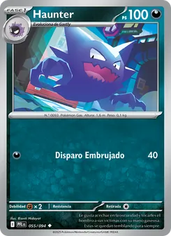 Carta Haunter de la expansión Fuegos Fantasmales, número 055/94