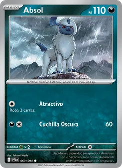 Carta Absol de la expansión Fuegos Fantasmales, número 063/94