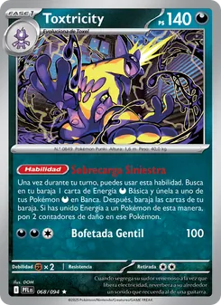 Carta Toxtricity de la expansión Fuegos Fantasmales, número 068/94