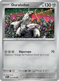 Carta Duraludon de la expansión Fuegos Fantasmales, número 074/94