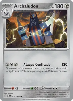 Carta Archaludon de la expansión Fuegos Fantasmales, número 075/94