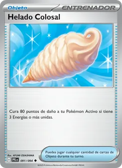 Carta Helado Colosal de la expansión Fuegos Fantasmales, número 091/94