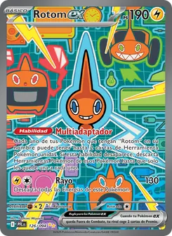 Carta Rotom ex de la expansión Fuegos Fantasmales, número 126/94