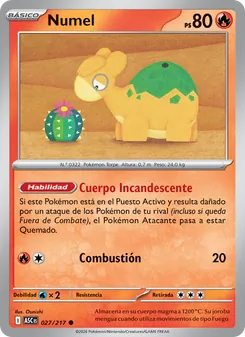 Carta Numel de la expansión Héroes Ascendentes, número 027/217