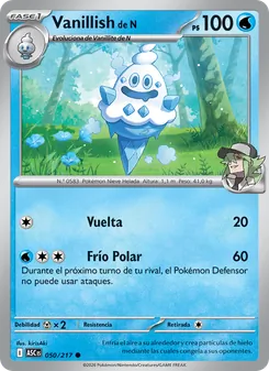 Carta Vanillish de N de la expansión Héroes Ascendentes, número 050/217